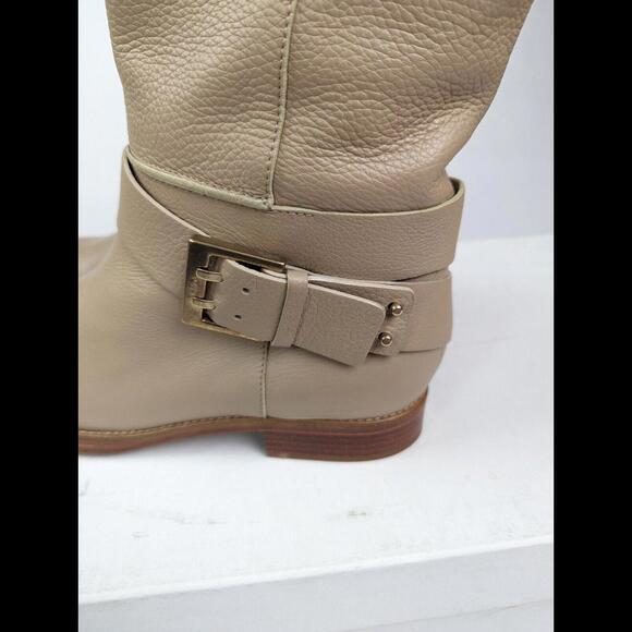 [SOLD] CHLOE Sz EU39 US9 Knee High Riding Boots Prince Leather Cream Pull On - Picture 8 of 15